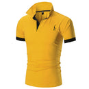 Kit 2 Camisas Polos Masculina Animals - Branco e Amarelo