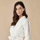 Roupão Feminino Com Renda Leda