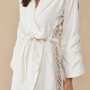 Roupão Feminino Com Renda Leda