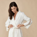 Roupão Feminino Com Renda Leda