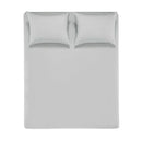 Edredom Solteiro 150 Fios 100% Algodão com Fronha Matiz Cinza/Névoa