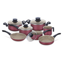 Jogo 7 Panelas Antiaderente Paris Vermelho