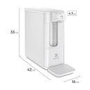 Purificador de Água Gelada Fria e Natural Elétrico Compacto Eletronico placa Electrolux Filtro refil 6 meses ou 3000l Painel Touch Bivolt Grafite PE12G