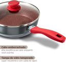 Panela Redstone com Tampa de Vidro 2,7L