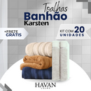 Jogo de 20 Toalhas Banhão Karsten