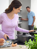 Jogo de 7 Panelas de Alumínio com Revestimento Interno de Antiaderente