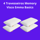 [Compre 1 leve 4] Travesseiros Memory Visco Emma Basics - Tecnologia NASA desenvolvida na Alemanha
