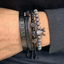 TheKing Conjunto 4 Pulseiras Masculinas