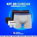 Kit 20 Cuecas Lupo + Brinde Smartwatch