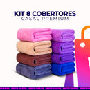 Kit Cobertor Casal Soft Micro Fibra - (8 Unidades)