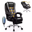 Cadeira de Escritório Presidente com Massagem e Apoio aos Pés