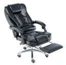 Cadeira de Escritório Presidente com Massagem e Apoio aos Pés