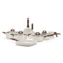 Jogo de Panelas Antiaderente Ceramic Life Smart Plus 8 peças + Brinde