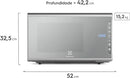 Micro-Ondas Electrolux Prata com Painel Integrado 31L (MI41S)