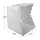 Mini Estúdio Fotográfico Portátil com LED, Dobrável