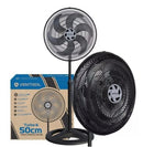 Ventilador Oscilante Coluna Turbo 6 Pás 50cm Preto - Ventisol - Lojas Nitrin